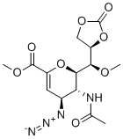 CAS # 1442873-91-7, (4S,5R,6R)-5-Acetylamino-4-azido-6-[(S)-methoxy[(4R)-2-oxo-1,3-dioxolane-4-yl]methyl]-5,6-dihydro-4H-pyran-2-carboxylic acid methyl ester, Methyl (2R,3R,4S)-3-acetamido-4-azido-2-[(S)-methoxy-[(4R)-2-oxo-1,3-dioxolan-4-yl]methyl]-3,4-dihydro-2H-pyran-6-carboxylate