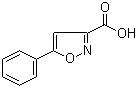 structure of CAS# 14441-90-8, 5-Phenyl-3-isoxazolecarboxylic acid