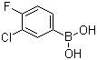 structure of CAS# 144432-85-9, 3-氯-4-氟苯硼酸