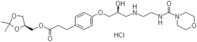 structure of CAS# 144481-98-1, Landiolol hydrochloride