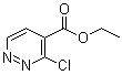 structure of CAS# 1445-54-1, 3-Chloropyridazine-4-carboxylic acid ethyl ester