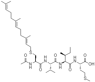 CAS 登录号：144608-65-1, N-乙酰基-S-[(2E,6E)-3,7,11-三甲基-2,6,10-十二碳三烯-1-基]-L-半胱氨酰-L-缬氨酰-L-异亮氨酰-L-蛋氨酸