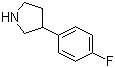 structure of CAS# 144620-11-1, 3-(4-氟苯基)吡咯烷