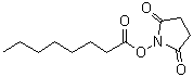structure of CAS# 14464-30-3, 2,5-二氧代吡咯烷-1-基辛酸酯