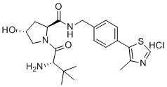 structure of CAS# 1448189-80-7, (4R)-3-甲基-L-缬氨酰-4-羟基-N-[[4-(4-甲基-5-噻唑基)苯基]甲基]-L-脯氨酰胺盐酸盐