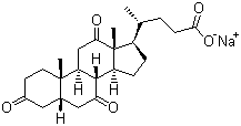 structure of CAS# 145-41-5, Sodium dehydrocholate