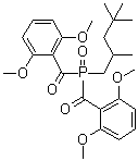 CAS # 145052-34-2, Bis(2,6-dimethoxybenzoyl)(2,4,4-trimethylpentyl)phosphine oxide, CGI 403, CGI 819, IC 1800