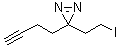 structure of CAS# 1450754-38-7, 3-(3-丁炔-1-基)-3-(2-碘乙基)-3H-双吖丙啶
