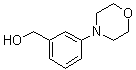 structure of CAS# 145127-38-4, 3-(4-Morpholinyl)benzenemethanol