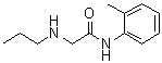structure of CAS# 145133-92-2, N-(2-甲基苯基)-2-(丙基氨基)乙酰胺