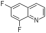structure of CAS# 145241-75-4, 6,8-二氟喹啉