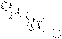 CAS # 1452467-41-2, (1R,2S,5R)-7-Oxo-6-(phenylmethoxy)-1,6-diazabicyclo[3.2.1]octane-2-carboxylic acid 2-(2-pyridinylcarbonyl)hydrazide