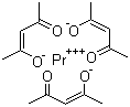 structure of CAS# 14553-09-4, 乙酰丙酮镨(III)