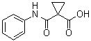 structure of CAS# 145591-80-6, 1-Phenylcarbamoylcyclopropanecarboxylic acid