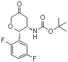 CAS # 1456616-44-6, N-[(2S,3S)-2-(2,5-Difluorophenyl)tetrahydro-5-oxo-2H-pyran-3-yl]carbamic acid 1,1-dimethylethyl ester