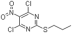structure of CAS# 145783-14-8, 4,6-Dichloro-5-nitro-2-propylthiopyrimidine