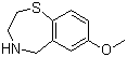 structure of CAS# 145903-31-7, 2,3,4,5-Tetrahydro-7-methoxy-1,4-benzothiazepine