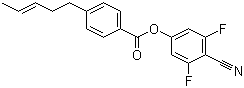 CAS 登录号：145918-41-8, (E)-4-(3-戊烯基)苯甲酸 4-氰基-3,5-二氟苯酯