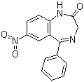 structure of CAS# 146-22-5, Nitrazepam