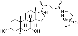 structure of CAS# 14605-22-2, Tauroursodeoxycholic acid