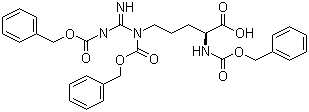 structure of CAS# 14611-34-8, Tris(carbobenzoxy)-L-arginine