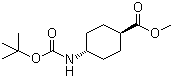 structure of CAS# 146307-51-9, Methyl trans-4-(tert-butoxycarbonylamino)cyclohexanecarboxylate