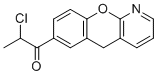 structure of CAS# 146330-68-9, 2-氯-1-(5H-苯并吡喃并[2,3-b]吡啶-7-基)-1-丙酮