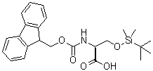 structure of CAS# 146346-81-8, O-[(叔丁基)二甲基硅烷基]-N-[芴甲氧羰基]-L-丝氨酸