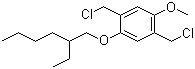 structure of CAS# 146370-52-7, 2,5-Bis(chloromethyl)-1-methoxy-4-(2-ethylhexyloxy)benzene