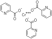 structure of CAS# 14639-25-9, Chromium picolinate