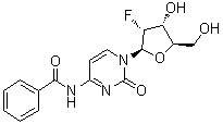 structure of CAS# 146954-76-9, N-Benzoyl-2'-deoxy-2'-fluorocytidine