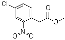 structure of CAS# 147124-37-6, (4-氯-2-硝基苯基)乙酸甲酯