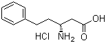 structure of CAS# 147228-37-3, (R)-3-氨基-5-苯基戊酸盐酸盐