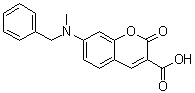 structure of CAS# 1472624-85-3, 7-[苄基(甲基)氨基]-2-氧代-2H-苯并吡喃-3-羧酸