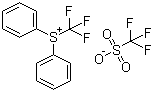 structure of CAS# 147531-11-1, Diphenyl(trifluoromethyl)sulfonium trifluoromethanesulfonate