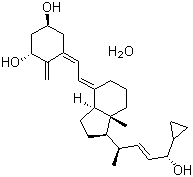 CAS 登录号：147657-22-5, 卡泊三醇单水合物