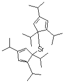 structure of CAS# 147658-82-0, Bis[1,2,4-tris(1-methylethyl)-2,4-cyclopentadien-1-yl]strontium