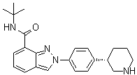 CAS 登录号：1476776-97-2, N-叔丁基-2-[4-(3S)-3-哌啶基苯基]-2H-吲唑-7-甲酰胺