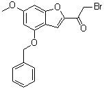 structure of CAS# 1476847-52-5, 2-溴-1-[6-甲氧基-4-(苯基甲氧基)-2-苯并呋喃基]乙酮