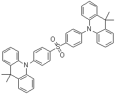 structure of CAS# 1477512-32-5, 10,10'-(磺酰基二-4,1-亚苯基)双[9,10-二氢-9,9-二甲基吖啶]
