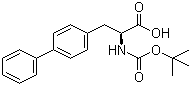 structure of CAS# 147923-08-8, N-叔丁氧羰基-3-(4-联苯基)-L-丙氨酸