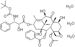 structure of CAS# 148408-66-6, 三水多烯紫杉醇