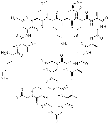 structure of CAS# 148439-49-0, 106-126-Prion protein (human)