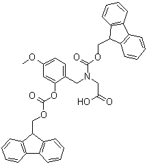 CAS 登录号：148515-84-8, N-[(9H-芴-9-基甲氧基)羰基]-N-[[2-[[(9H-芴-9-基甲氧基)羰基]氧基]-4-甲氧基苯基]甲基]甘氨酸