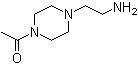 structure of CAS# 148716-35-2, 4-Acetyl-1-piperazineethanamine