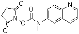 structure of CAS# 148757-94-2, 1-[[(6-Quinolinylamino)carbonyl]oxy]-2,5-pyrrolidinedione