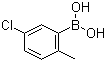 structure of CAS# 148839-33-2, 5-Chloro-2-methylphenylboronic acid