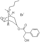 structure of CAS# 149-64-4, Scopolamine butylbromide