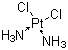 structure of CAS# 14913-33-8, trans-Dichlorodiamineplatinum(II)