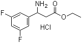 CAS 登录号：149193-87-3, 3-氨基-3-(3,5-二氟苯基)丙酸乙酯盐酸盐